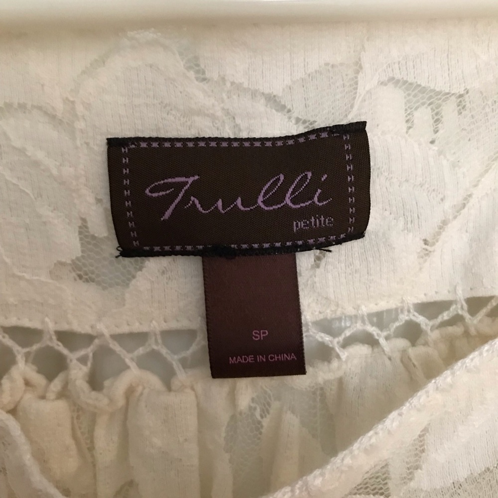 ❌SOLD❌ Trulli (Ann Taylor) cream lace dress - Picture 3 of 6